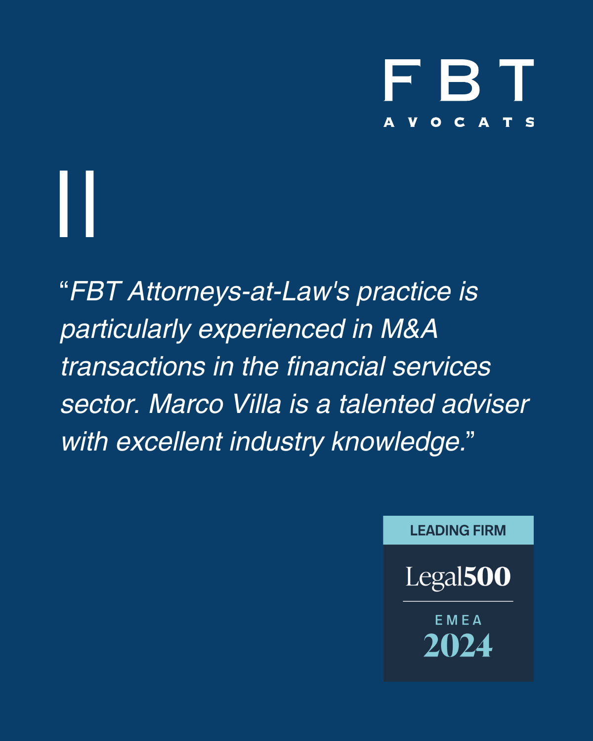 Marco Villa 3 FBT Legal500